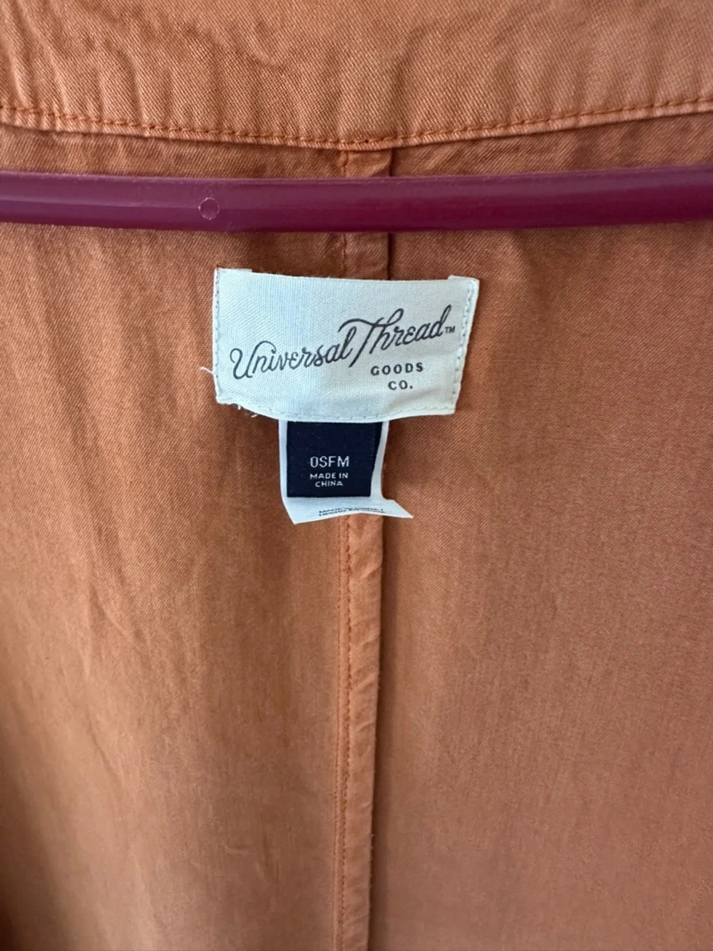 Universal Thread Rust Orange Lightweight Duster - Picture 4 of 5